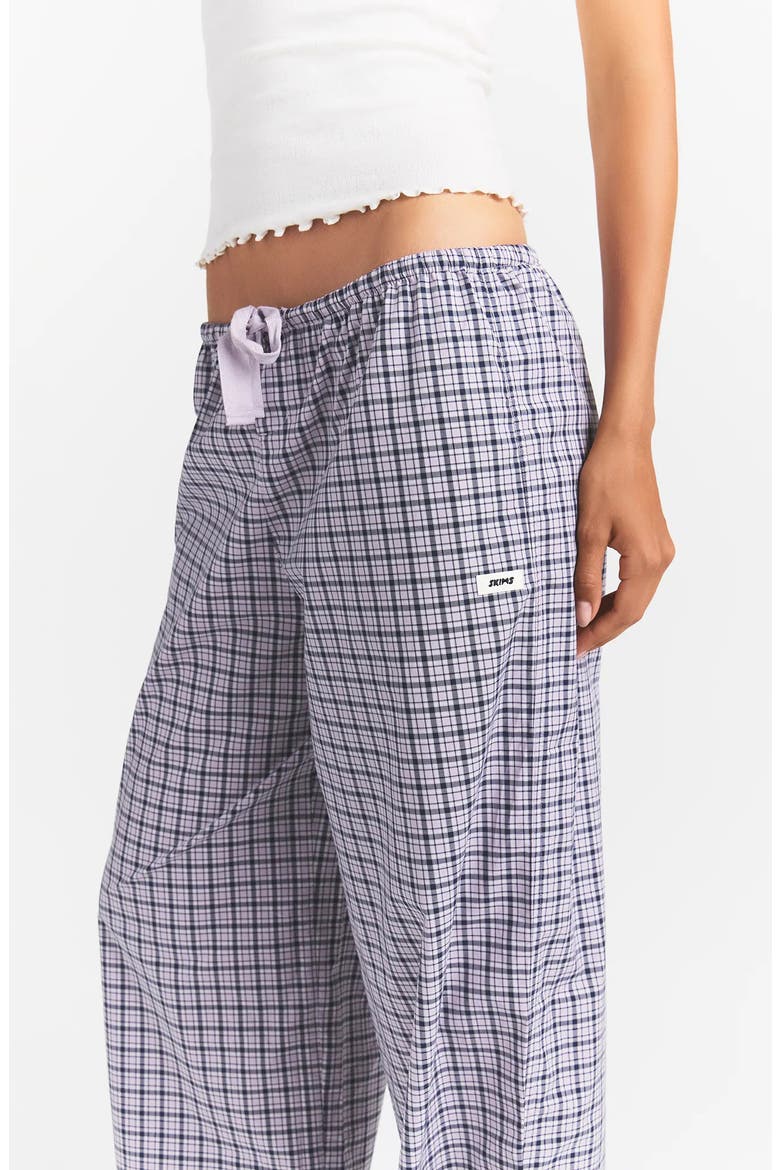 Oversize Pajama Pants, Alternate, color, IRIS MICA NAVY CHECK