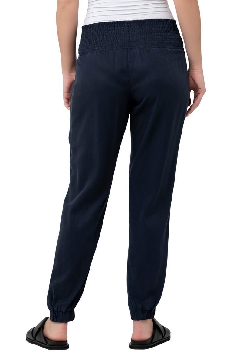 Ripe Maternity Tencel Off Duty Cargo Maternity Pant, Alternate, color, Navy