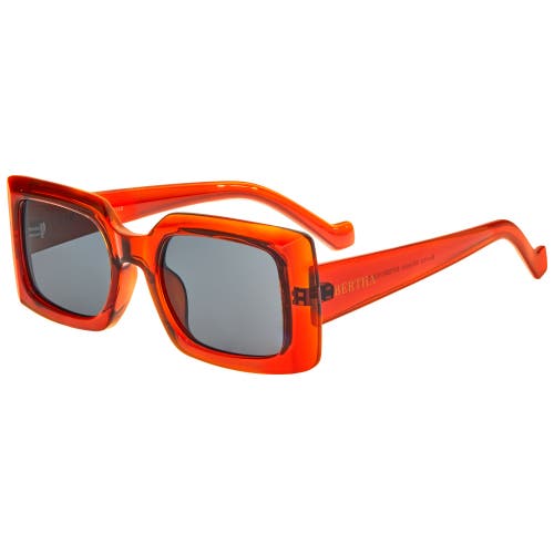 BERTHA Miranda Polarized Sunglasses in Orange/black 