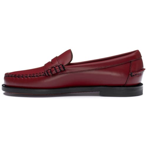 Sebago Classic Dan Pigment Loafer In Red