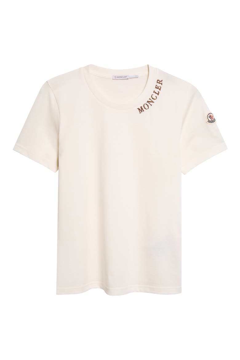 Logo Embroidered Cotton T-Shirt, Alternate, color, WHITE