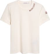 Moncler Logo Embroidered Cotton T-Shirt