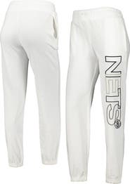 CONCEPTS SPORT Women's Concepts Sport White Brooklyn Nets Sunray Pants
