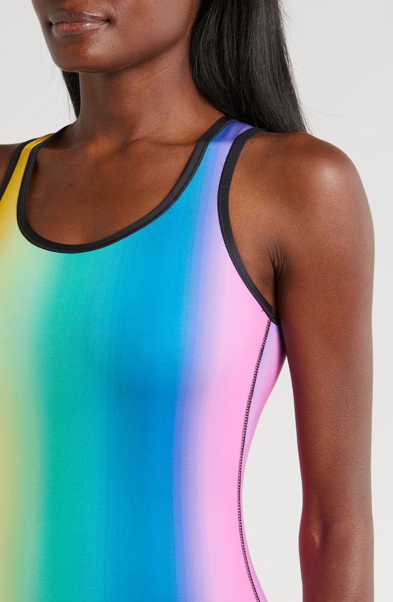 TomboyX 6-Inch Reversible One-Piece Rashguard Swimsuit, Alternate, color, 