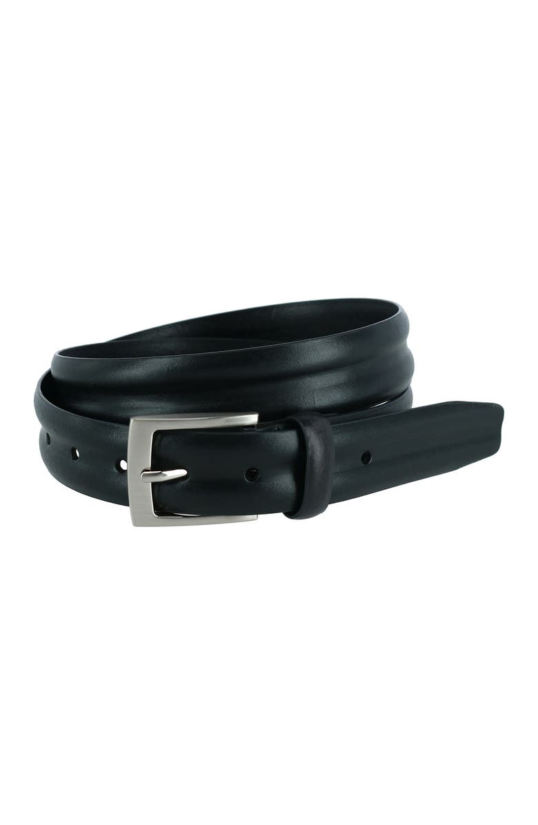 Trafalgar 35mm Center Heat Crease Leather Belt, Main, color,