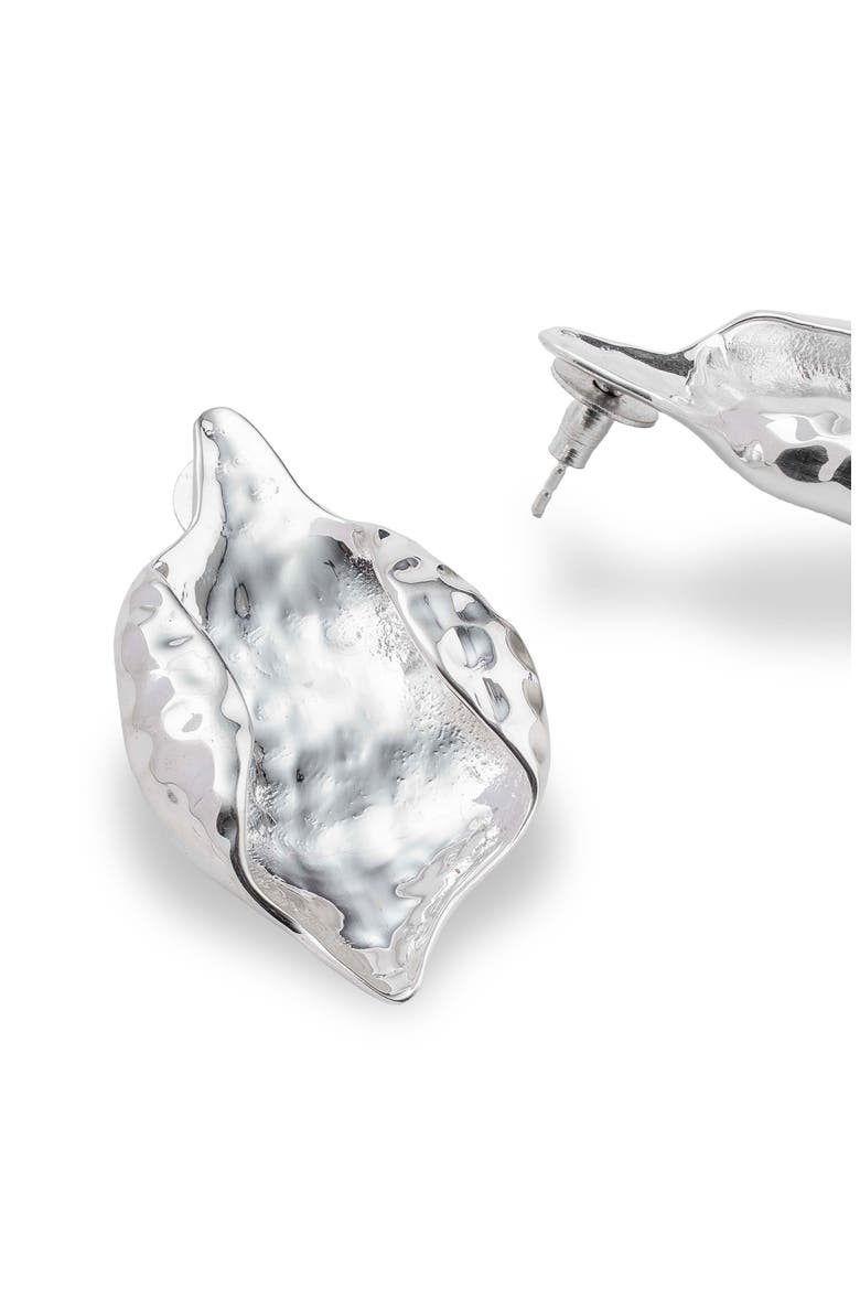 Noa Earrings, Alternate, color, SILVER PLATED
