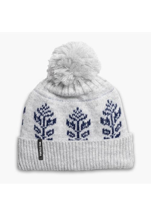 Turtle Fur Freya Pom Beanie In Gray