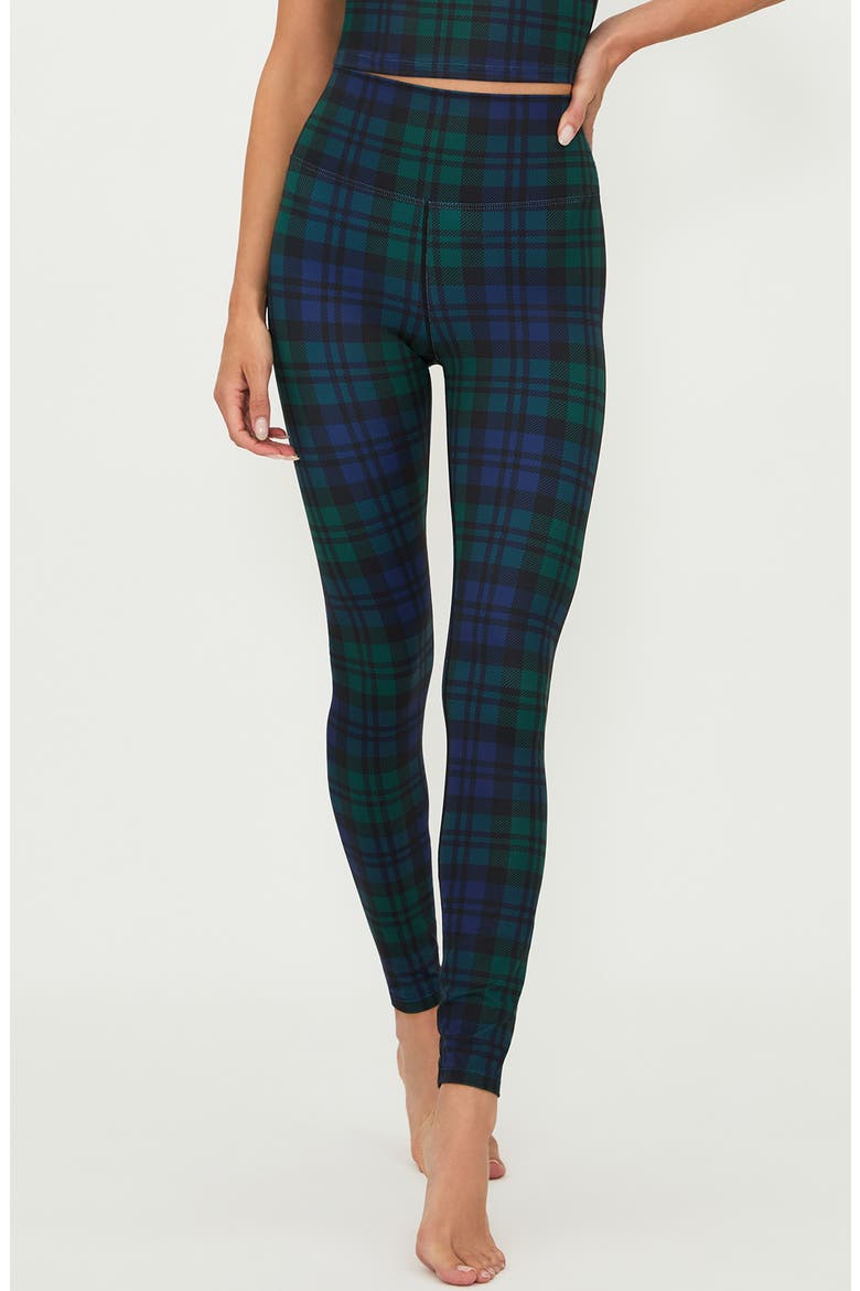 Piper High Waist Leggings, Main, color, WINTERGREEN PLAID