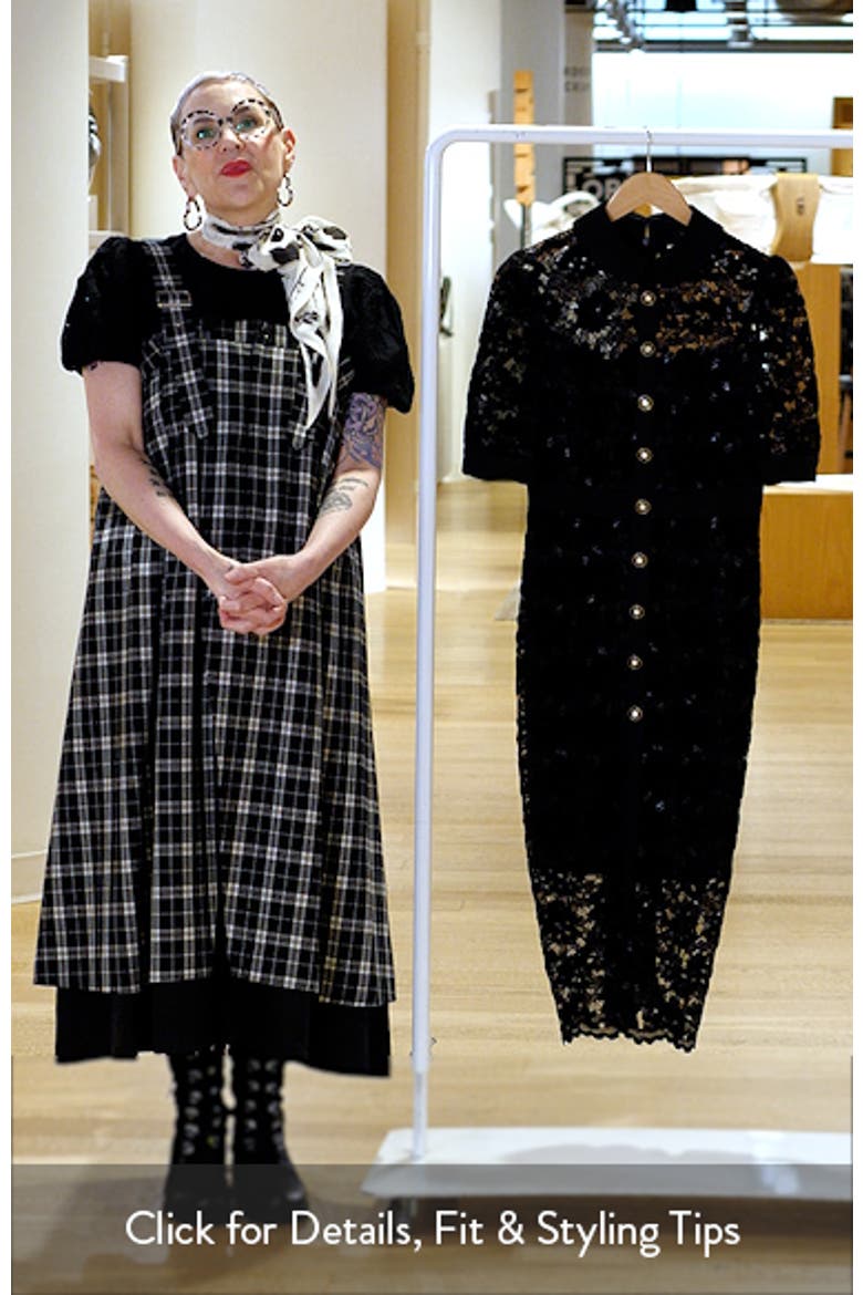 Metallic Lace Midi Shirtdress video