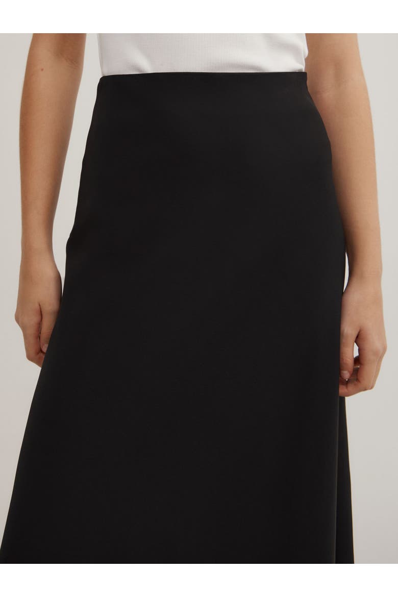 Clean Maxi Skirt, Alternate, color, Black