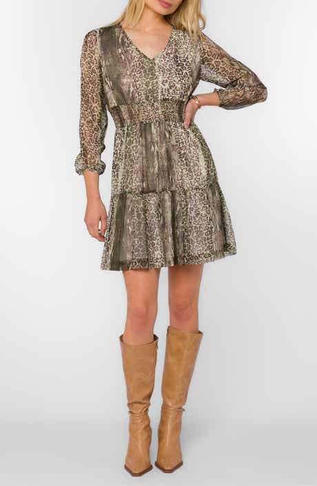 Lourdes V-Neck Tiered Minidress