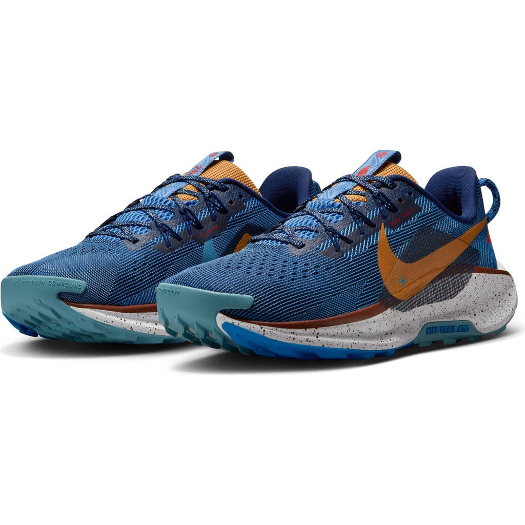 Nike Reactx Pegasus Trail 5 Running Shoe In Blue