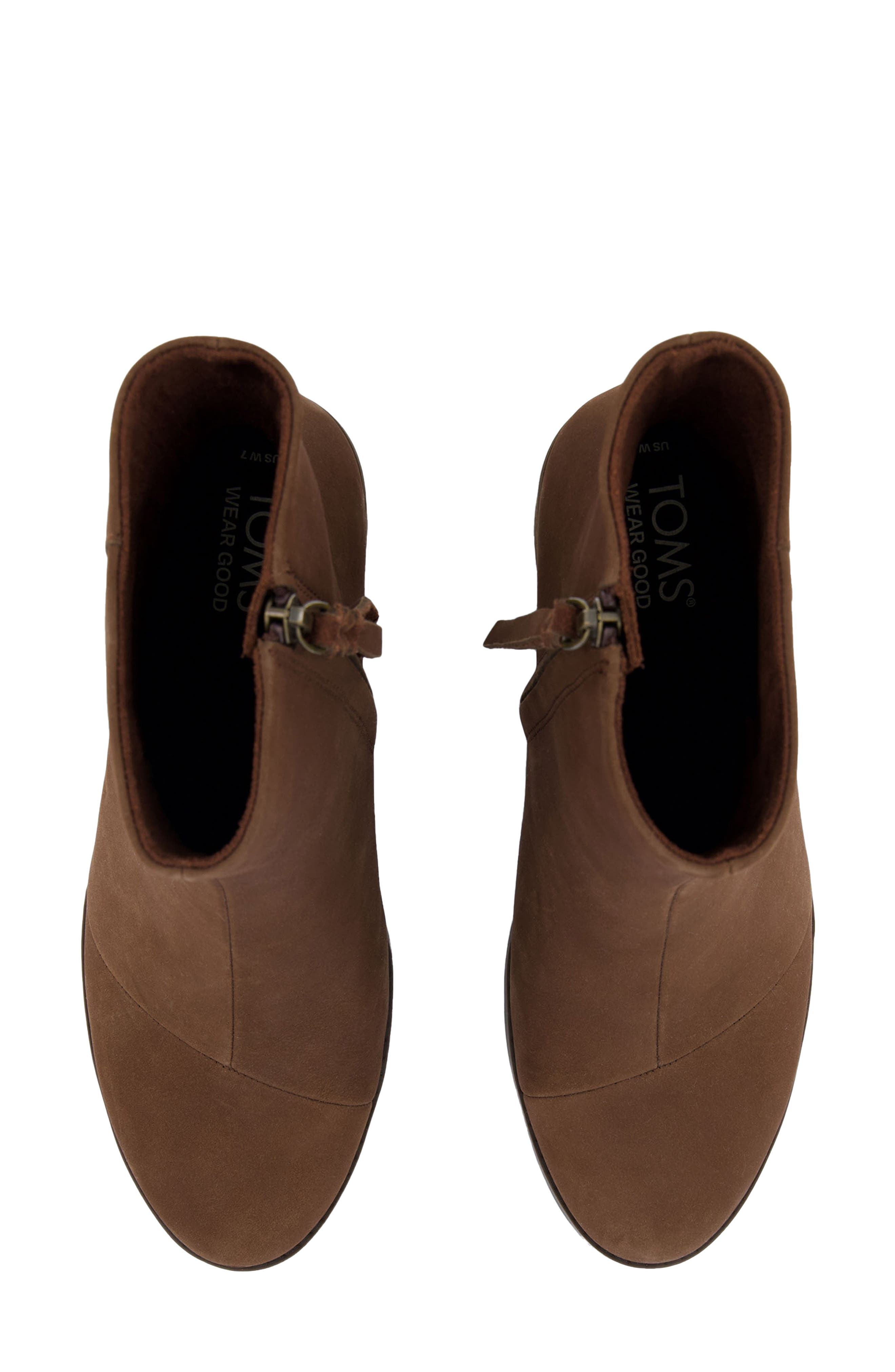 Evelyn Bootie, Alternate, color, DARK BROWN