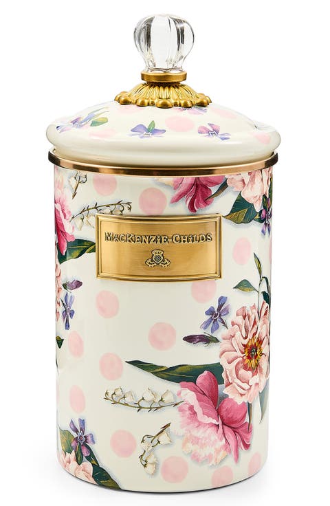 Wildflowers Large Enameled Steel Canister
