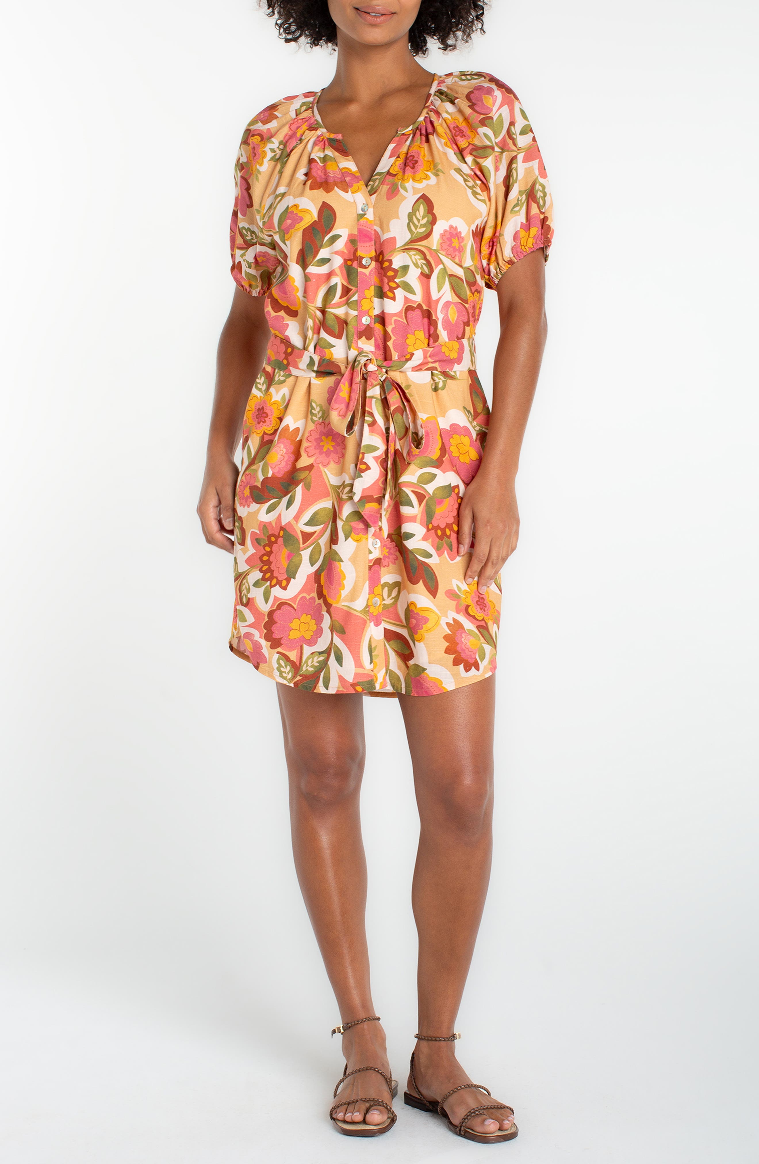 selected TAN FLORAL MLT