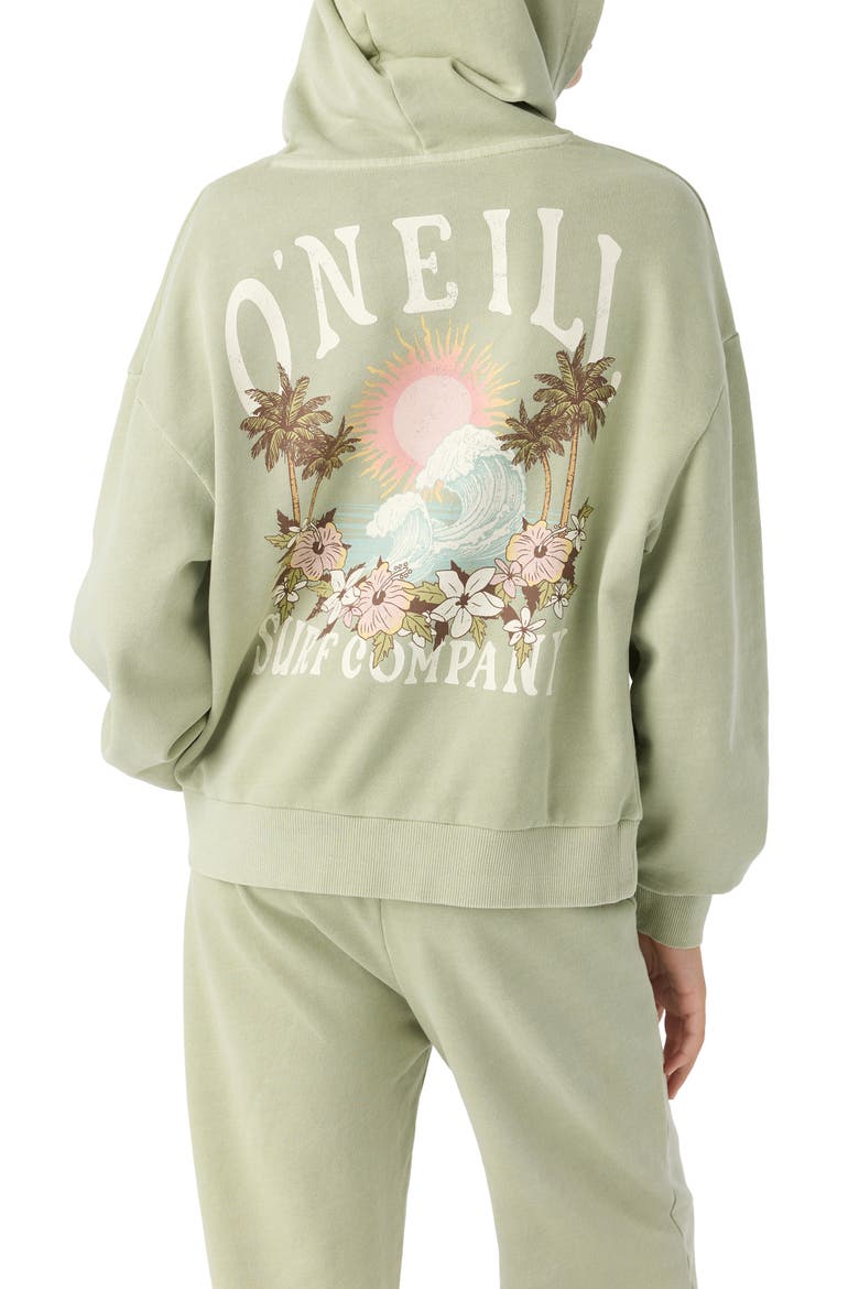 Kids' Asher Graphic Hoodie, Alternate, color, DESERT SAGE