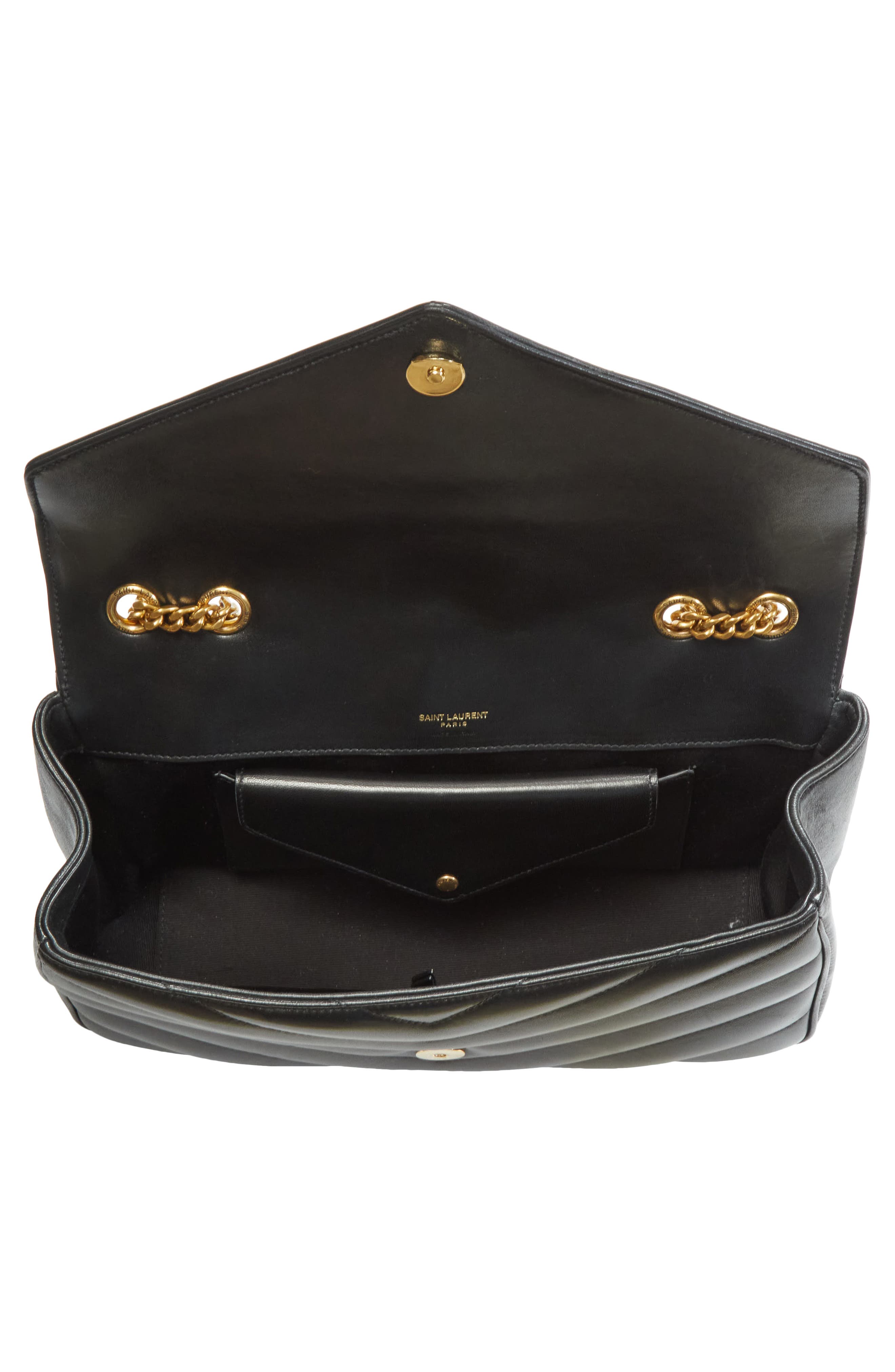 Saint Laurent Medium Loulou Quilted Leather Shoulder Bag, Alternate, color, 