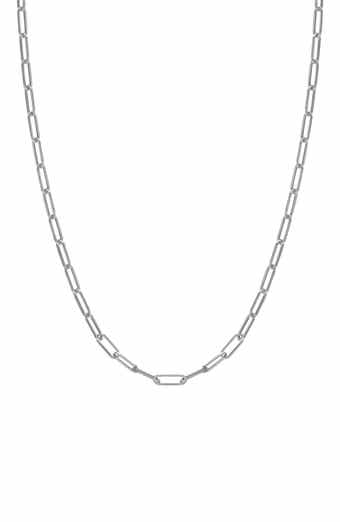 FUZION CREATIONS 14K Gold Paper Clip Chain Necklace