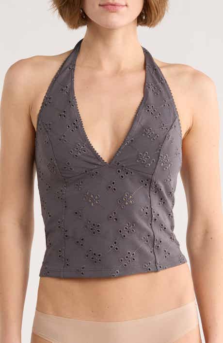 Free People Full Bloom Crop Halter Top