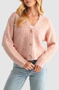 Lush Embellished Cardigan Sweater