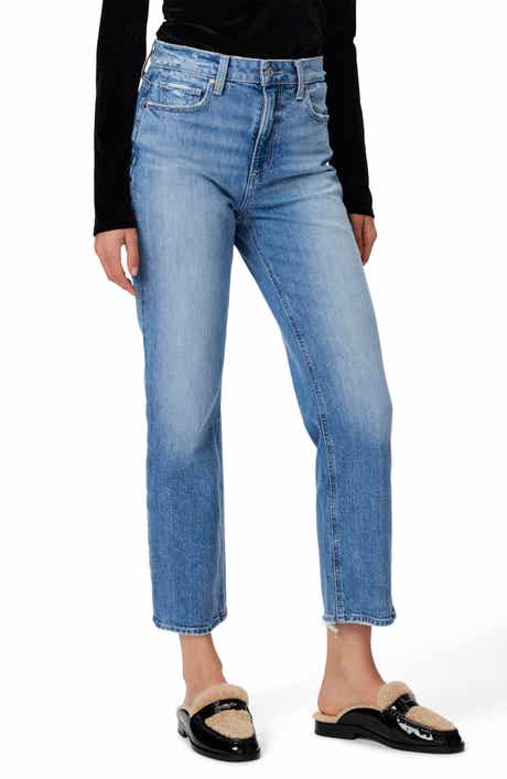 PAIGE Noella High Waist Distressed Ankle Jeans