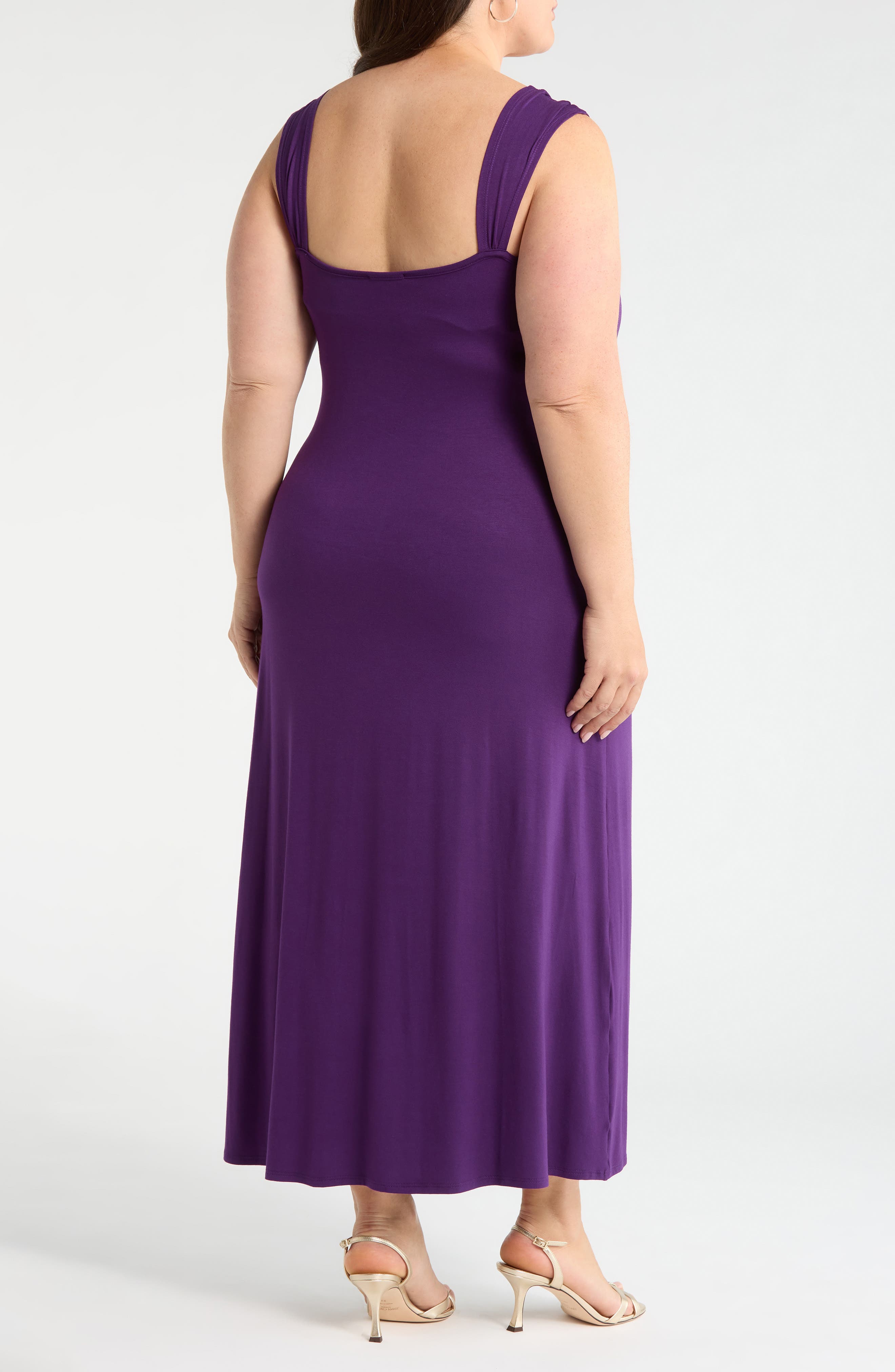 Tie Front Jersey Maxi Dress - image 4