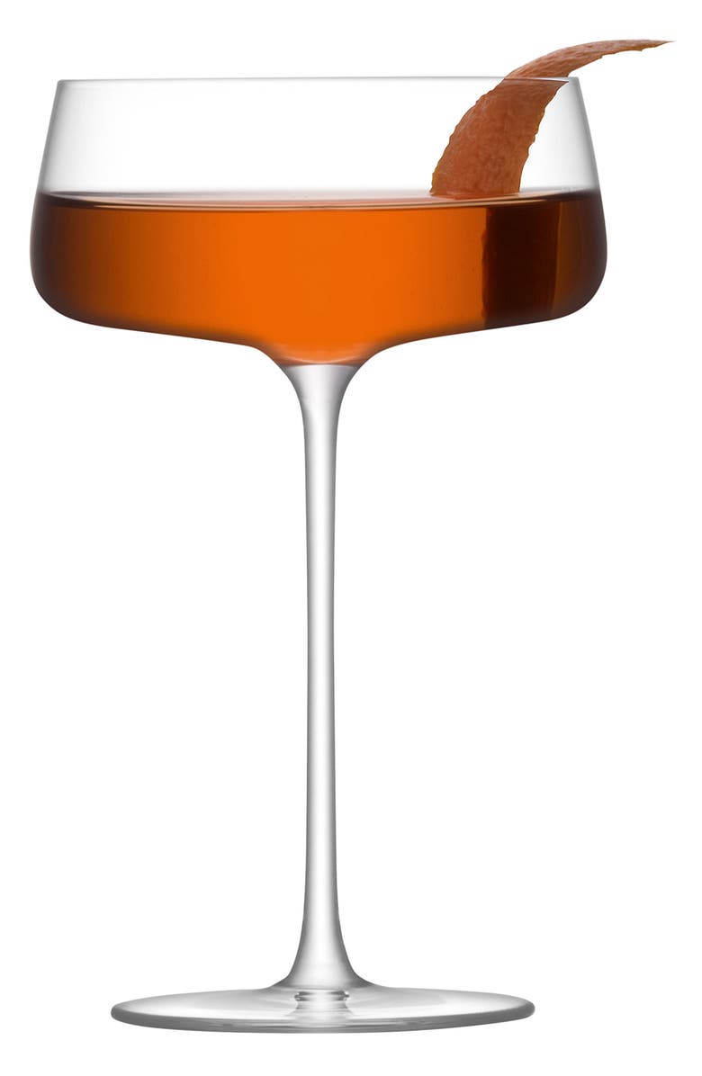 LSA Metropolitan Champagne Saucer, Alternate, color, Clear