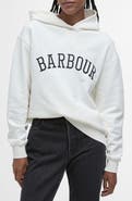 Barbour Northumberland Logo Embroidered Cotton Graphic Hoodie