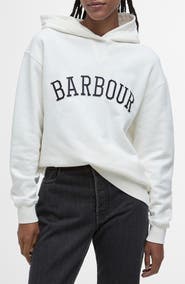 Barbour Northumberland Logo Embroidered Cotton Graphic Hoodie