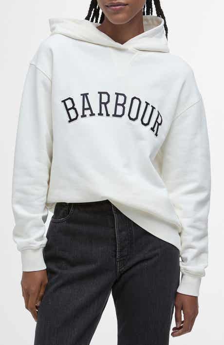 Barbour Northumberland Logo Embroidered Cotton Graphic Hoodie