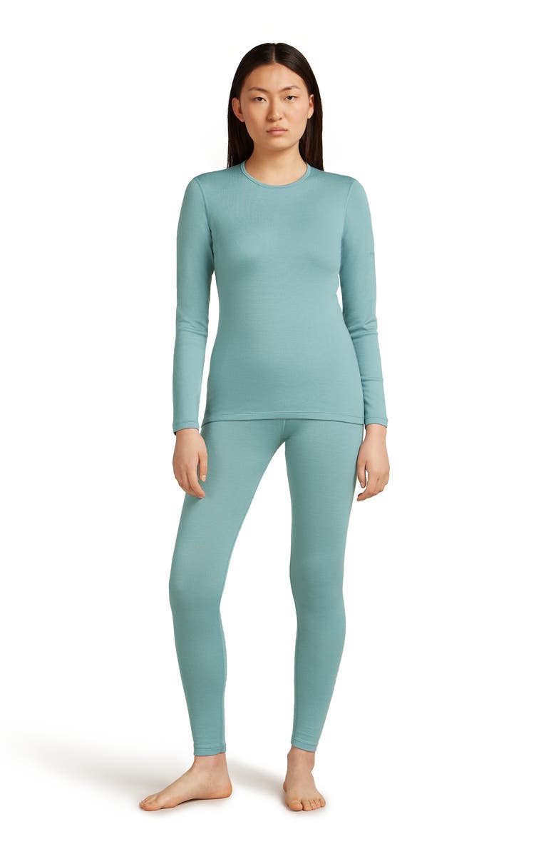 Icebreaker Merino Wool 260 Tech Leggings, Alternate, color, Hydro
