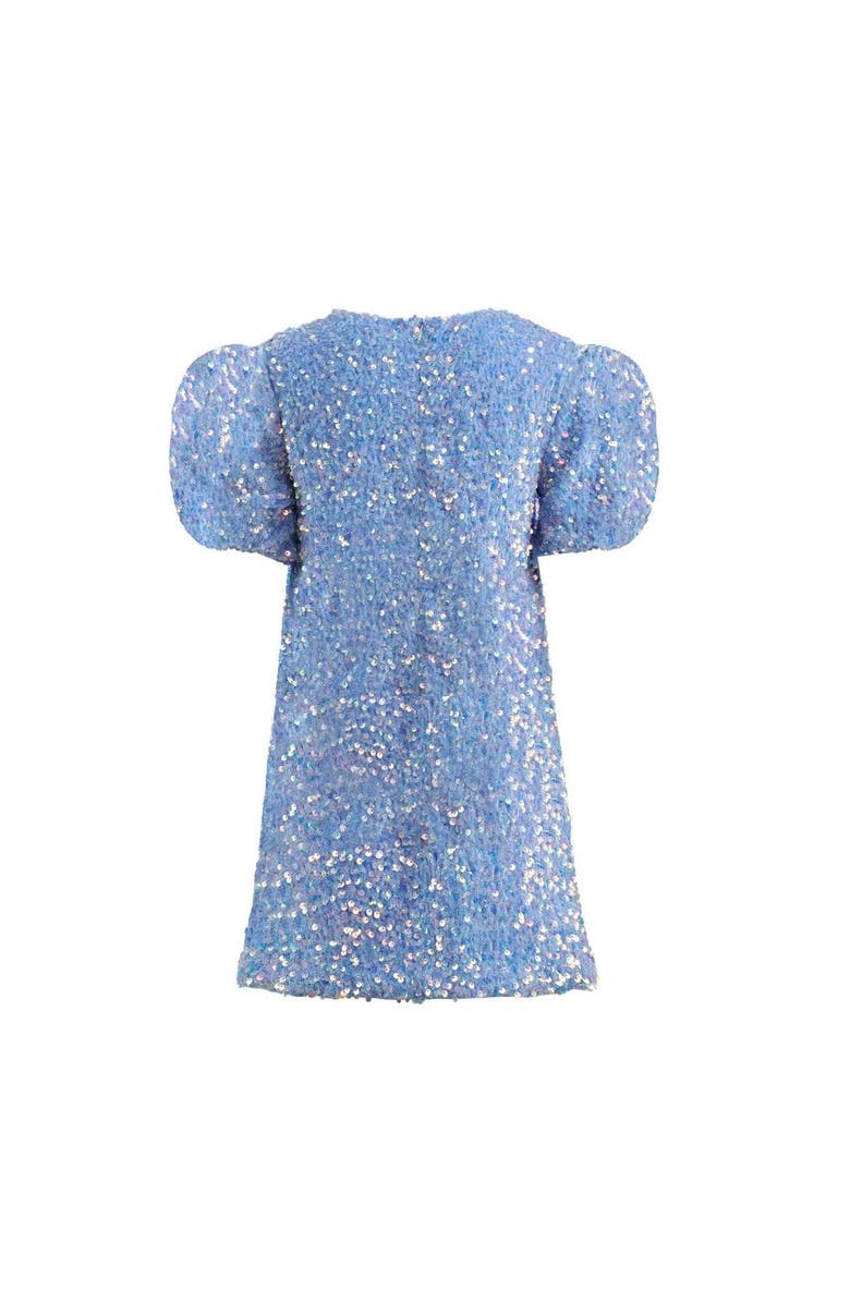 Lola + The Boys Snow Angel Shimmer Dress, Alternate, color, Blue