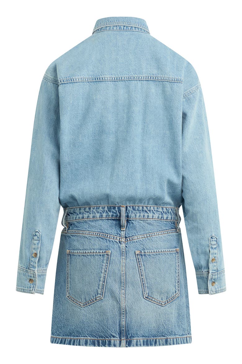 The Layla Denim Miniskirt, Alternate, color, MILOS