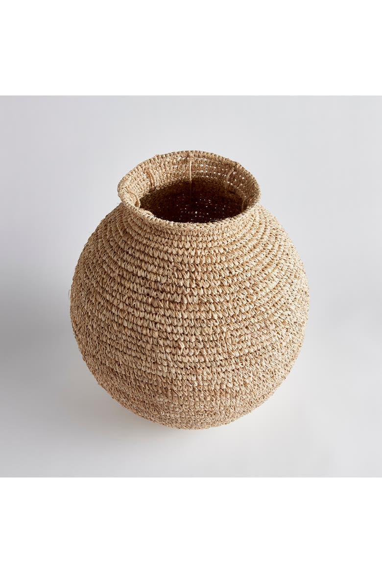 Remi Woven Vase Large, Main, color, Beige