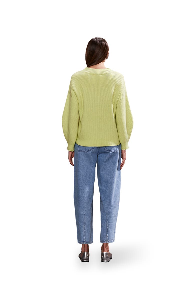 Ro&Zo V-Neck Jumper, Alternate, color, Lime