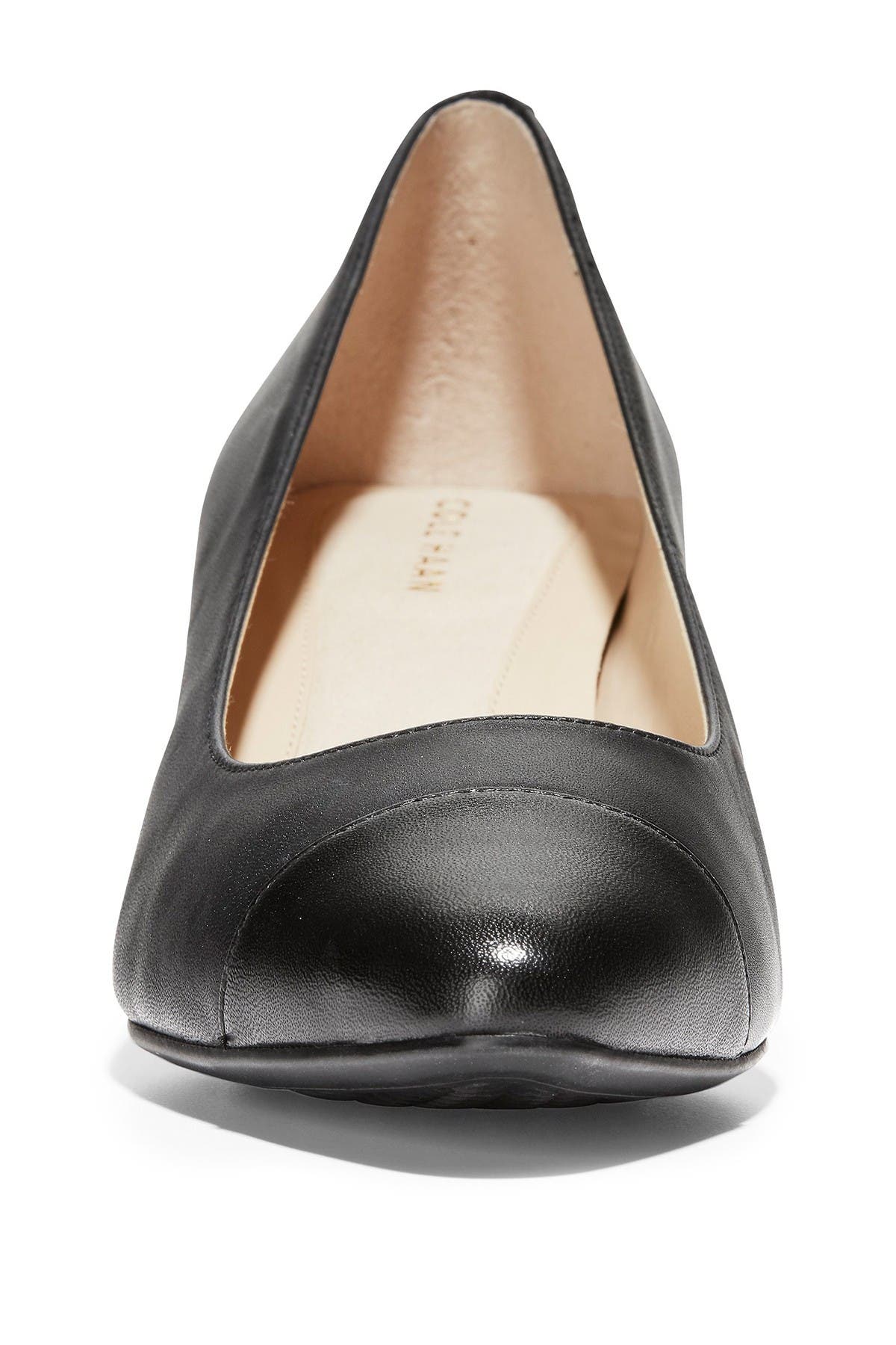 Cole Haan The Go-To Waterproof Block Heel Pump - Wide Width Available, Alternate, color, Black Leat