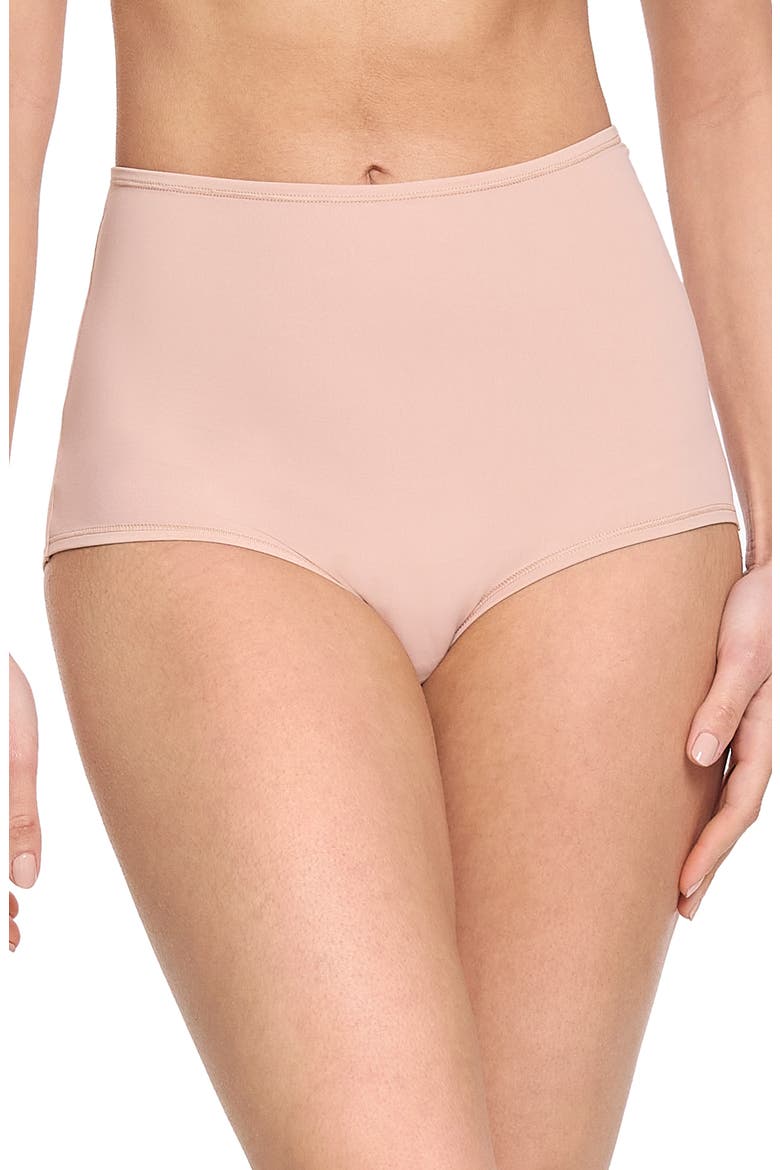 YourFit™ High Waist Briefs, Alternate, color, ALMOND MILK