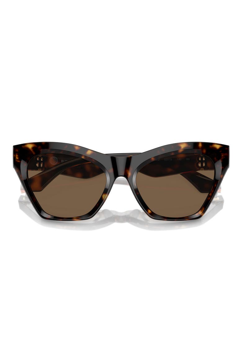 55mm Cat Eye Sunglasses, Alternate, color, DARK HAVANA