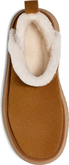 Ultra Mini Faux Shearling Platform Bootie