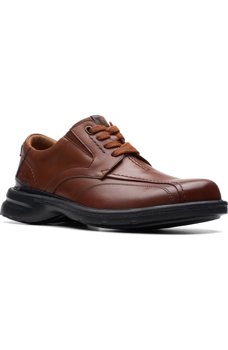 Clarks<sup>®</sup> Gessler Lace-Up Derby, Main, color, Dark Tan Leather