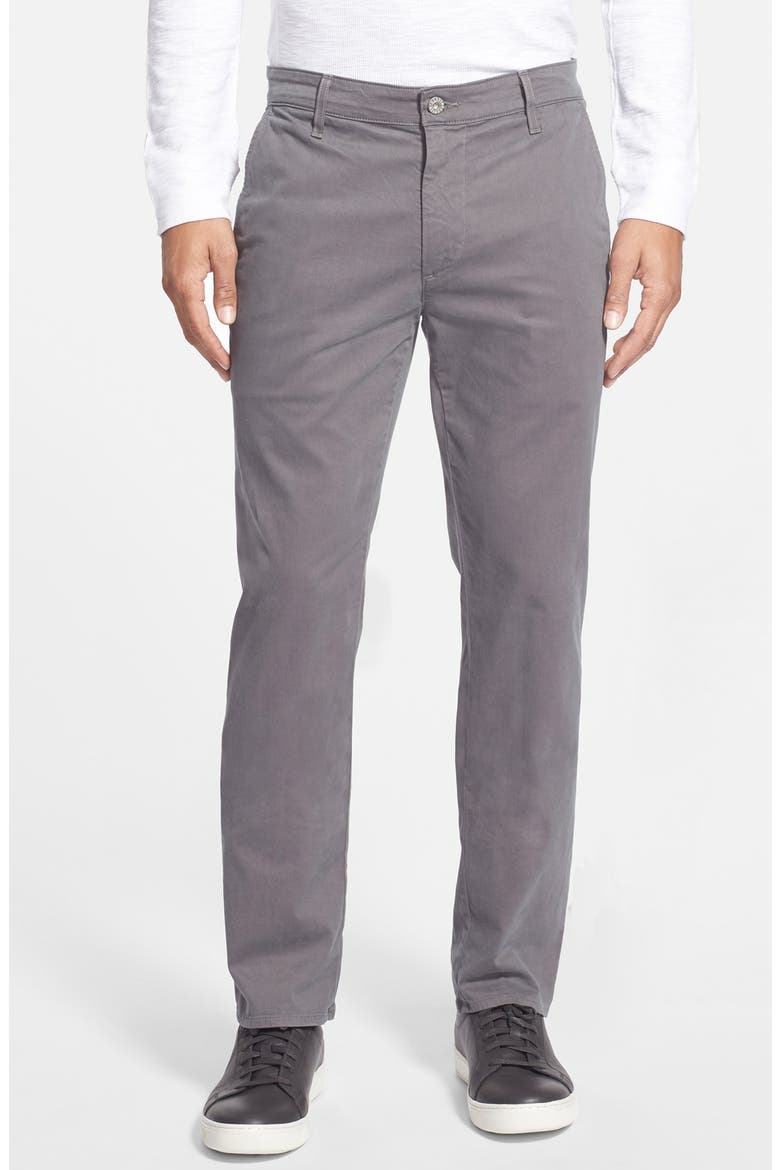 'The Lux' Tailored Straight Leg Chinos, Main, color, COSMOPOLITAN GREY