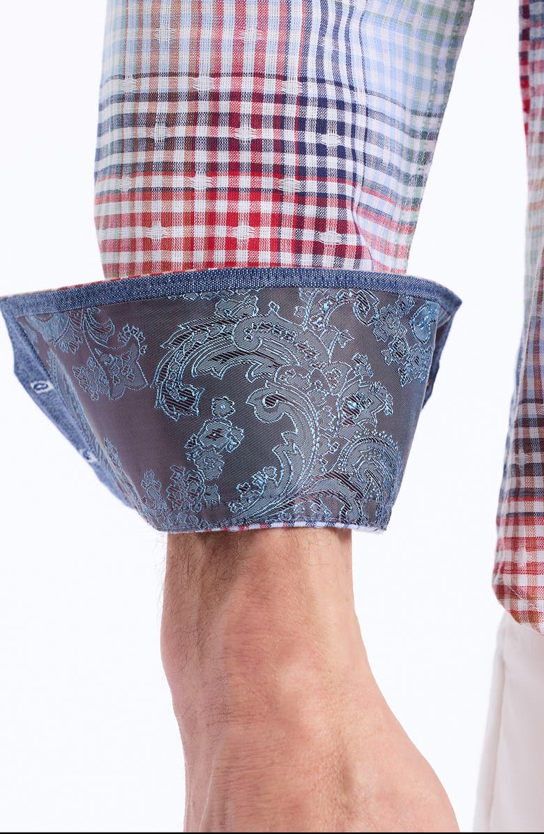 Robert Graham Ligett Cotton Button-Up Shirt, Alternate, color, 