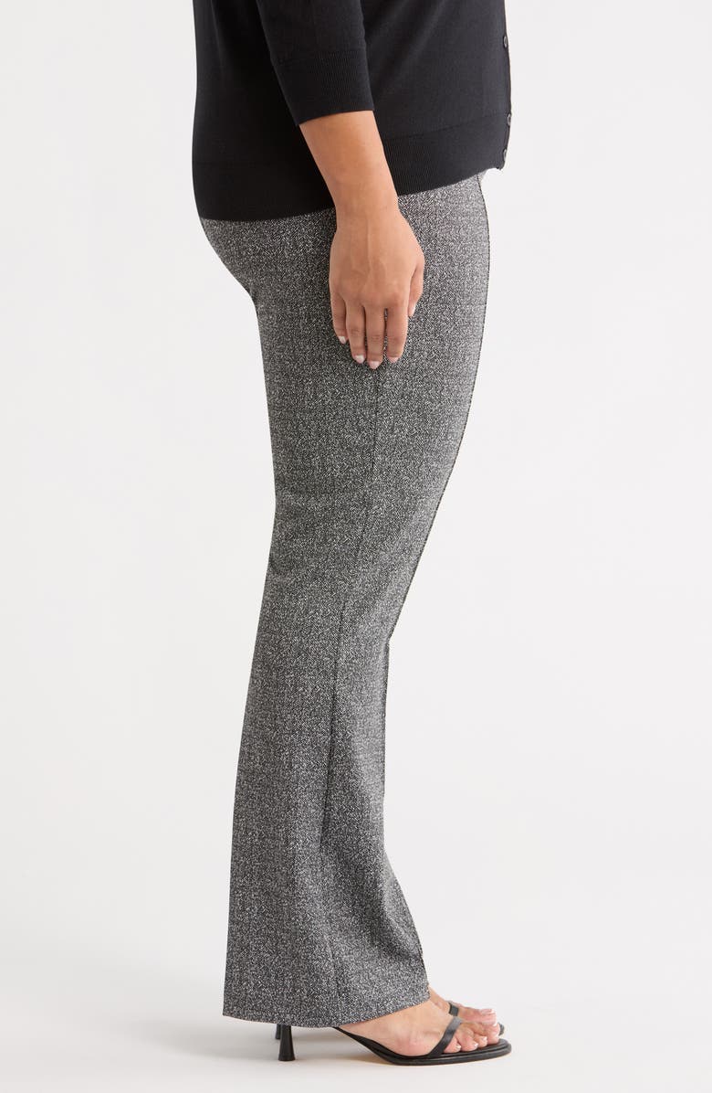 Lysse Elysse Stretch Ponte Jacquard Wide Leg Pants, Alternate, color, Smokey Salt Pepper