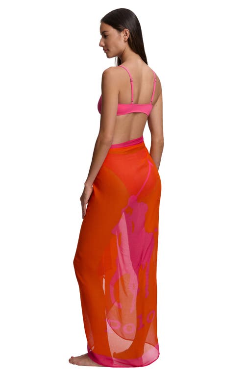 Polo Ralph Lauren Pony Cover-up Pareo In Orange