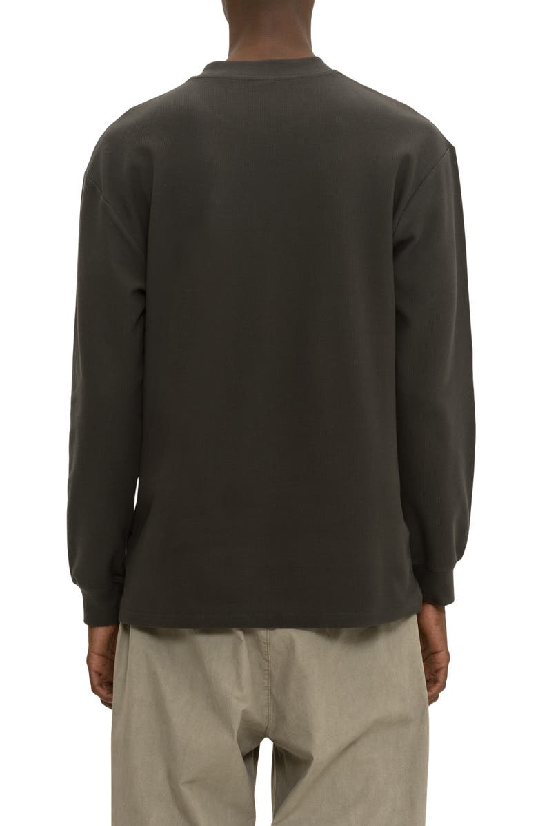 Maui & Sons Pure Maui Thermal Knit Long Sleeve T-Shirt, Alternate, color, Washed Black