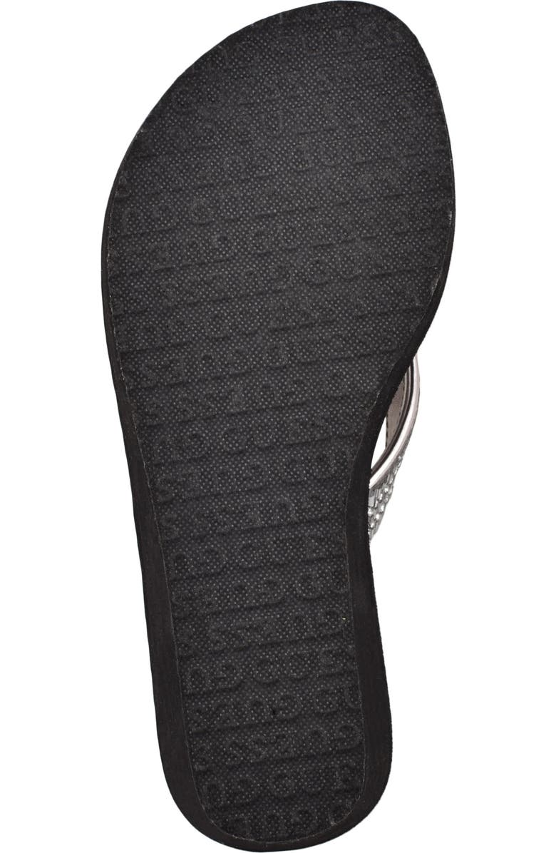 GUESS Sarraly Eva Platform Flip Flop, Alternate, color, Pewter