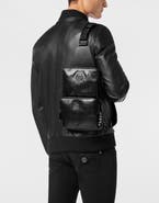 PHILIPP PLEIN Nappa Cross Body Bag Embossed Monogram Men