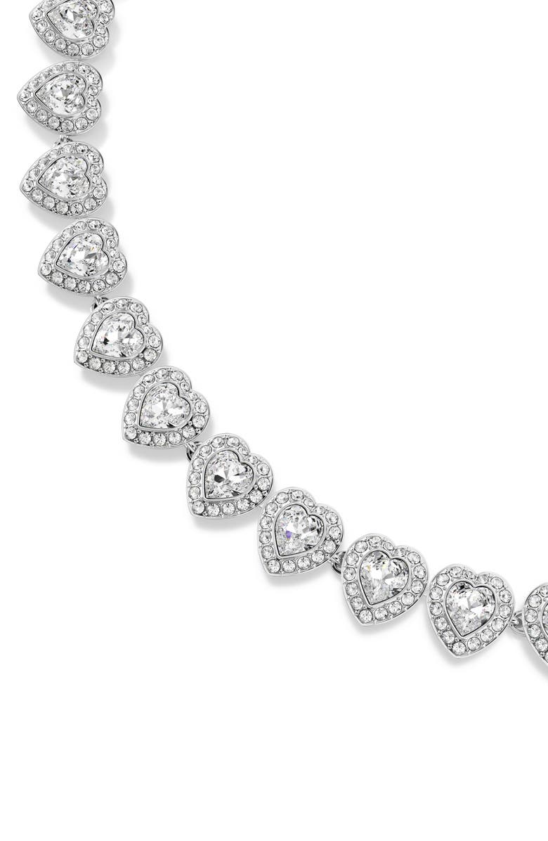 Swarovski x Ariana Grande Angelic Crystal Heart Halo Collar Necklace, Alternate, color, 
