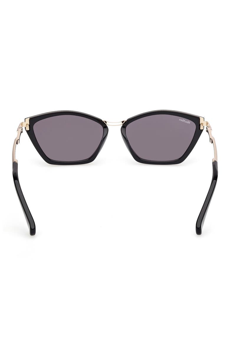 Miller 54mm Round Sunglasses, Alternate, color, BLACK/ PALE GOLD / SMOKE