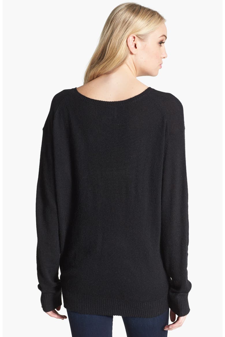 'N°9' Sequin Sweater, Alternate, color, CLEAN BLACK